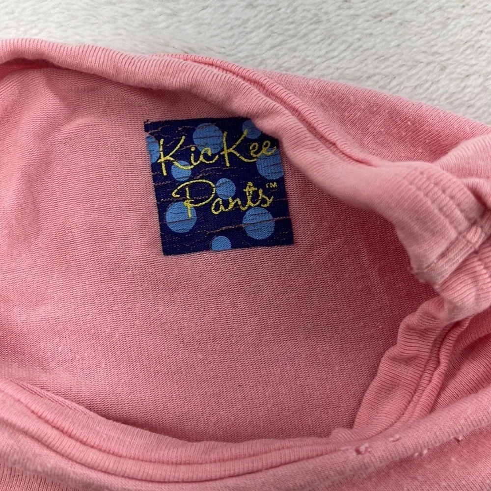 PLAY Kickee Pants 3T Bamboo Pink‎ Ruffle Short Sleeve Swing Dress